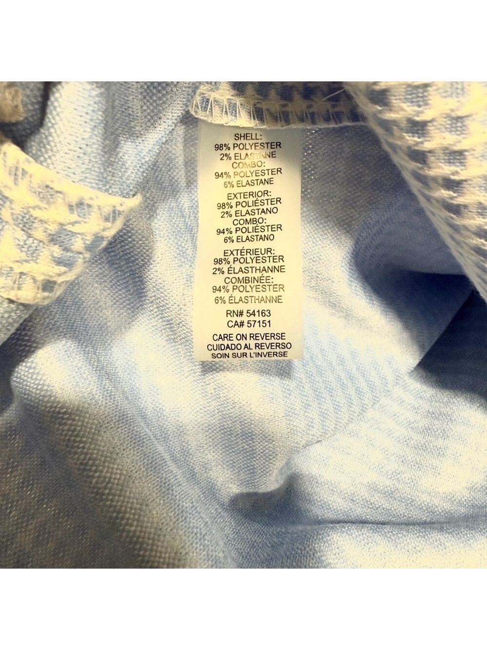 Tommy Hilfiger Women's Mini Houndstooth Knit Dress in Kentucky Blue size 10 - Picture 8 of 8